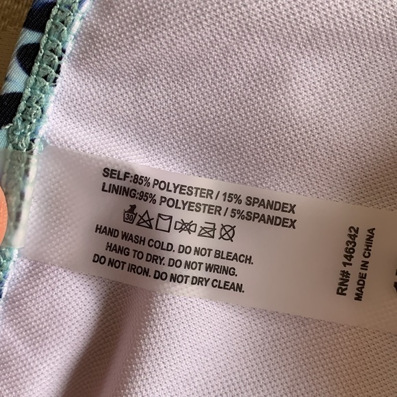 NICOLE MILLER STUDIO.NWT. Plus Size High Waisted Bottom W/Side Shirring.… - Picture 5 of 6